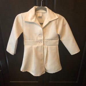 🇨🇦🍁💥Host Pick!!!💥 Stylish Girl's Button Up White Coat Size 10🇨🇦🍁